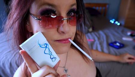 Shades and Two Capri Menthols Up Close - (HD)