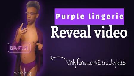 Revealing my purple lingerie on my onlyfans