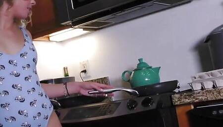 Tiny deepthroat loving POV slut sucks BF while talking dirty