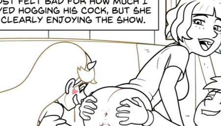 Friends have anal sex until they are satisfied, I cum inside them - comic