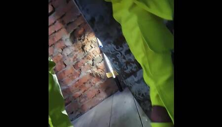 Hot Bitch Monika Fox Posing In A Light Green Outfit & Playing With A Big Toy