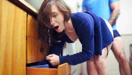 Stepmom gets stuck AGAIN - (Hot milf gets FUCKED Hard)