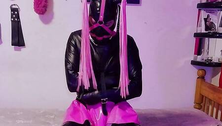 Sissy Maid Stuck in Strait Jacket