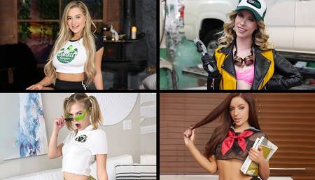 Best of TeamSkeet's All-Stars Compilation - Anya Olsen, Khloe Kapri, Vanna Bardot & Whitney Wright