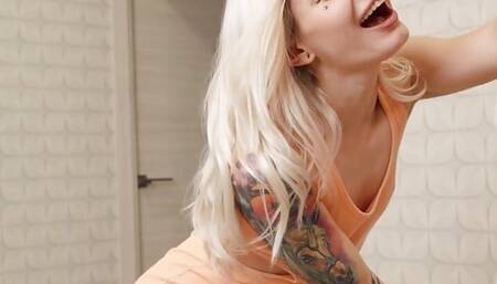Watch Smoking Hot Blonde BelleNiko And Her Best Friend's Husband Giving Into Temptation - MOFOS
