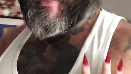 BBW MILF Elizabeth Dresden Sucks Cock and Swallows Cum POV