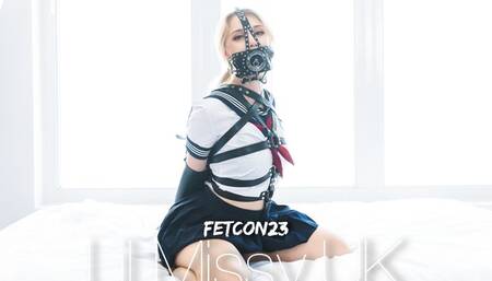 Lil Missy UK FetCon23 JP Student Uniform Leather Bound