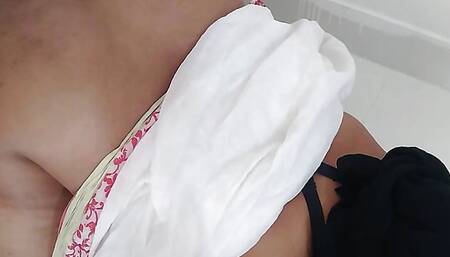 Sexy stepmom with big ass gets stuck under bed while cleaning Room then stepson helps her & Give something behind her