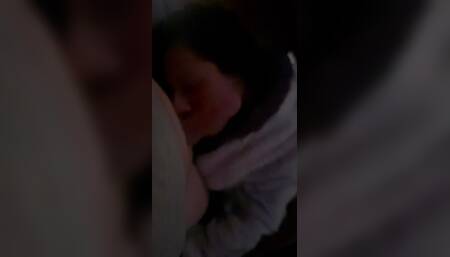 Passionate blowjob