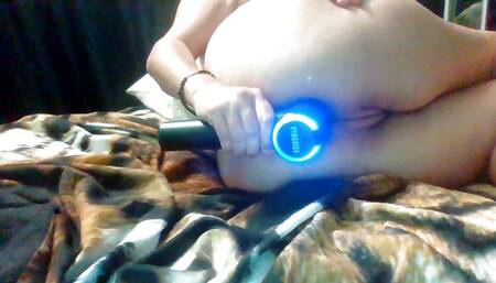 Anal massage vibrator on tight hole