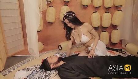 Asian Babe Chen Ke Xin Stroking with Big Tits