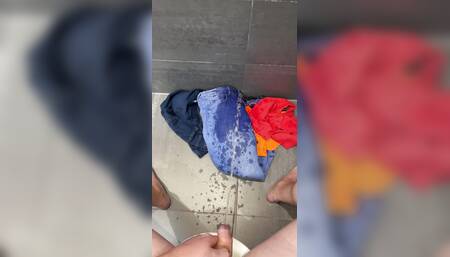 Pissing on my laundry