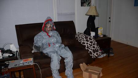 Mar 14 2024 - Unboxing my new full body total enclosure PVC suit and having some fun