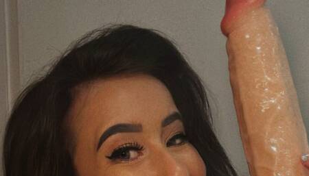 Strip, Oil & 12 Inch Dildo Ride