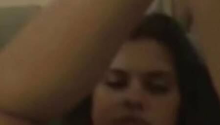 Masturbation With a Brunette Beauty