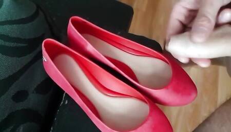 Cumin on girlfrend red balerinas mellisa