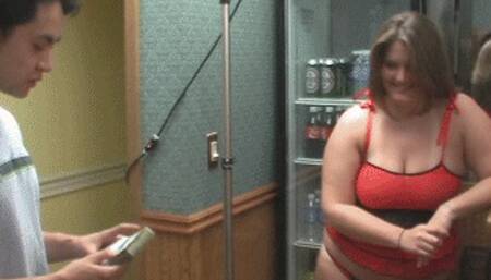 Big Beautiful Woman Busty Bethany Massages Asian Street Racer! (wmv)