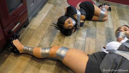 Brook & Courtney in: An Order from the Court of Crime Boss, Diablo Garcitti! Ruthlessly Restricted Prosecutors in Peril! (Their Complete Scene)