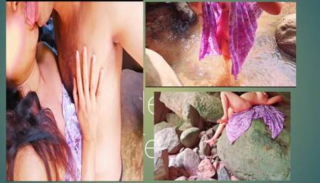 Chut went to the river with the boy and kissed outside