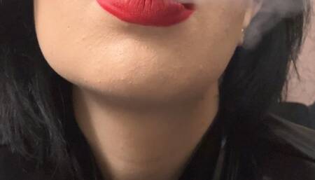 open mouth inhales and nose exhales