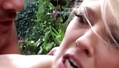 The Busty Blonde Michelle Barrett Adores Having Two Cocks and Experiencing Deep Anal and DP