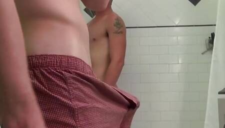 TWINKPOP - Tony Royce Gets A Boner While Watching Donny Forzo Taking A Steamy Shower