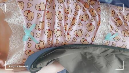 Petite Babe Girl Self-pleasure While Camping - Pulsing Orgasm Cute Puss Under Short