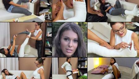 Lia LLWC Back Home and Getting Her Toes Cleaned (in HD 1920X1080)