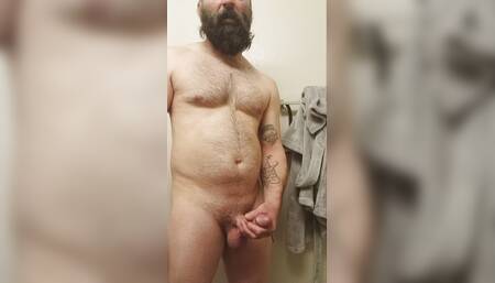 Cum crank my cock in a steam shower