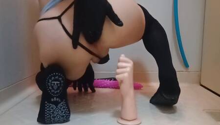 Sissy-Kuroko Anal Huge Dildo