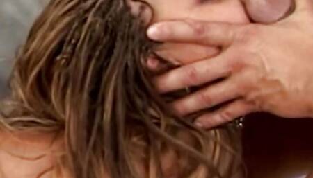 Watching Ebony strut her fat buns in lingerie prepared his white cock for anal