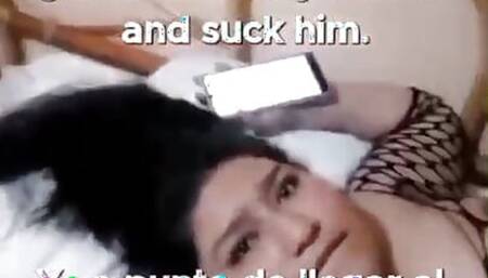 I tell you how at night without being able to sleep, I was very hot and called my stepbrother to record me.