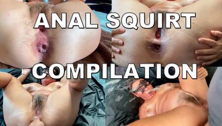 Anal Squirt Compilation - Squirting Pours on the Face and Into the Mouth