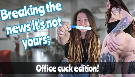 Office cuck eats a creampie WMV