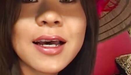 A Cute Asian Girl Rides Guys Big Cock in Reverse Cowgirl Position After Foreplay