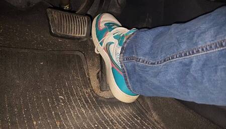 Icy morning drive in Nike air