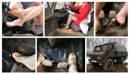 EXCLUSIVE CLIP: REDLINING IN 1957 GERMAN TRUCK MERCEDES UNIMOG