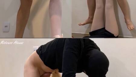 Ballerina Brutal Lift & Ballbusting Cumming