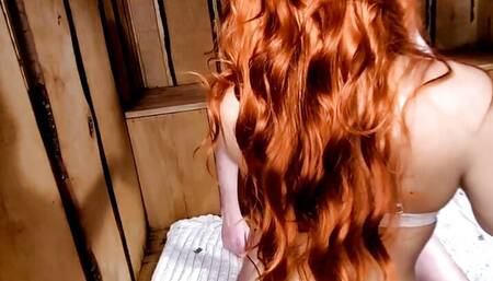 She came to the sauna and told the banshee to steam her not only with a broom