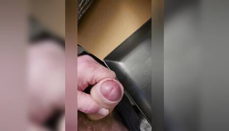 Stroking and cum with my short thick cock