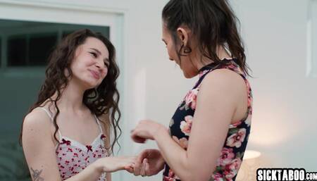 Lesbian teen licking MILFs wet pussy