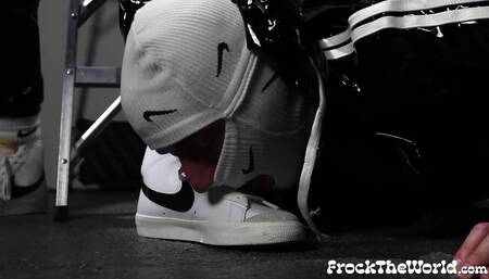 Masked Bottom Pup Jaxx Barebacked By Master R After Blowjob