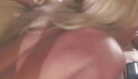 A Naturally Curvaceous Redhead Spreads Her Big Buns to Allow Two Cocks to Angrily Scold Her.