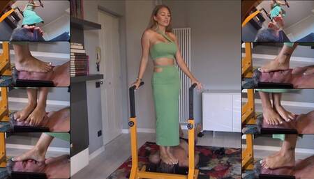 GABRIELLA - I love to DESTROY your face - Custom clip - INHUMAN face standing, face trampling, face stomping, face jumping NON STOP!