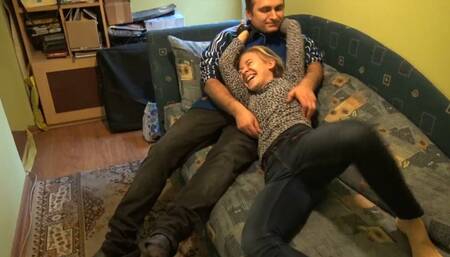 Ticklish play with Justyna- Clip from 2016 HD