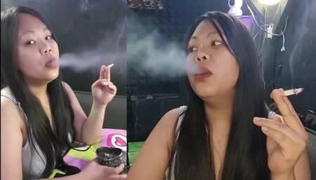 Intense Smoking Side and Front View
