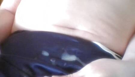Wank in Adidas shorts with condom