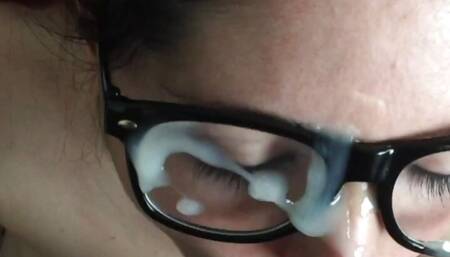 I can't hold enough time her tight perfect pussy and i cum in her face