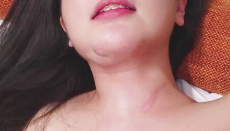 Chinese cute brunette babe Ranako got fucked harder than ever before.