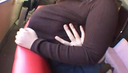 Japanese sexy BBW with massive boobs fucks small guy